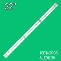 For Hisense 32 inch JL.D32061330-003BS LED 32K3100 LED 32K1800 LED 32N2000 LED 32N2600 LED 32EC300D 2 593mm TV LED light strips