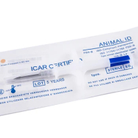 Animal Syringe ID Implant 134.2kHz Cat Dog Fish Microchip Pet Chip Needle Vet RFID Injector PIT Tag Animal Identification