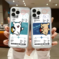 Cartoon cute dog Phone Case For Samsung A53 A50 A12 A52 A52S A51 A72 A71 A73 A81 A91 A32 A22 A20 A30 A21S 4G 5G Transparent Capa
