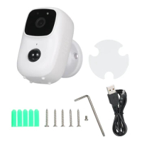 Wireless Rechargeable Battery Powered Camera, Home Security Camera WiFi Camera Motion Detection IR Night Vision Mic Speaker