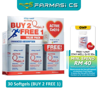 (EXP:05/2026) CLEARANCE Stay-Well Active CoQ10 Ubiquinol 50mg 30 Softgels (B2F1) [ Live-Well, Stay W