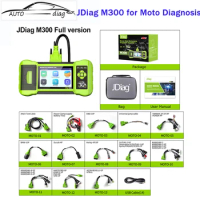 JDiag M300 Motorcycle Diagnostic Scanner OBD2 Moto Diagnose Tool Clear Fault Code Reader ABS For BMW Harley Ducati Kawasaki KTM