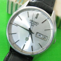 1978 Seiko quartz men's large watch sapphire glass（Japanese+English Week）