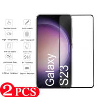2Pcs 9D Tempered glass For Samsung Galaxy S23 plus S22 Ultra S21 S20 FE S10 lite 5G S10E protective film phone screen protector