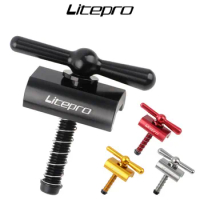 litepro hinge clamp plate with magnet C buckle for brompton Knob magnetic C button anodized
