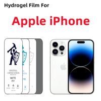 2pcs HD Hydrogel Film For Apple iPhone 11 12 13 14 15 Pro Max Matte Screen Protector For iPhone X XR XS Max SE SE2 Privacy Film