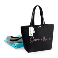 Personalised Large Tote Bag, Large Shopper Bag, Uni Bag, Personalised Organic Shopping Bag, Large Book Bag, Custom Printed Bag,