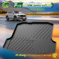 For VW Jetta vs7 2020-2024 Custom Fit Car Trunk Mat All Season Black Cargo Mat 3D Shaped Laser Measured Trunk Liners