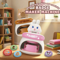 Button Maker Machine Badge Press DIY Craft Tool Personalized Decorations Unique Gift 48PCS Parts Cre