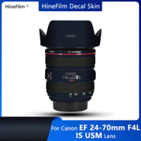 for Canon EF24-70F4 Lens Decal Skin for Canon EF 24-70mm f/4L IS USM Lens Anti Scratch Wrap Cover 24-70 F4 Lens Sticker Film