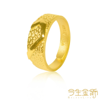 今生金飾 鑽石心女戒 黃金戒指