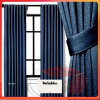 [PROMO PRODUK] Gorden Blackout Premium Polos Import Gordeng Jendela Dan Pintu Minimalis 6 Glombang P