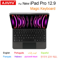 For New iPad Pro 2022 12.9" Air 4 5 2021 2020 2018 Pro 11 12.9 Magic Keyboard Tablet Bluetooth Keyboard Protective Cover Case