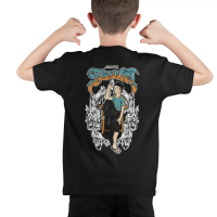 Ajoe kids kaos anak anak umur 4-10 tahun sablon depan belakang motif dakwah santri KANG SANTRI VERSI