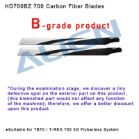 ALIGN T-rex 700 Carbon Fiber Helicopter Main Blade B-grade product HD700BZ For TB70 / T-REX 700 3G Flybarless System.