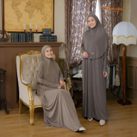 Abaya Alena | Set Abaya Jersey Haji Umroh Simpel Muslimah By RANAYA