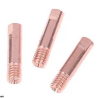 MIG 5Pcs Tip Gas Nozzle MB-15AK M6*25mm Welding Torch Contact Contact Tip 0.8/1.0/1.2mm