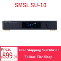 SMSL SU-10 MQA Decoder Support MQA-CD Dual ES9038PRO Hi-Res Audio DAC 32Bit/768kHz DSD512 Support LDAC,Aptx/HD,SBC,AAC SU10 DAC