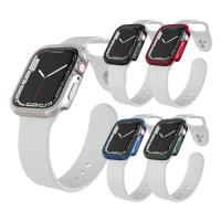 【刀鋒Edge】Apple Watch Series 9/8/7 45mm 鋁合金雙料保護邊框殼