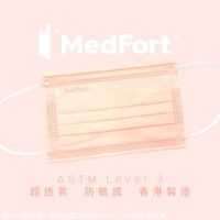 【K12】香港製造 ASTM Level 3 中童/女士 裝口罩 (桃紅) (50片非獨立包裝)