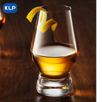 KLP Crystal glass Whiskey smelling glass Spirits wine glass antique tasting light luxury luxury glass tray thick bottom iso cup