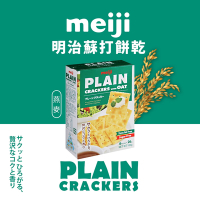 【Meiji 明治】燕麥蘇打餅乾(104g盒裝)