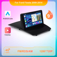 Carplay Auto radio For Ford Fiesta 2009 2010 2011 2013 2014 Android 4G RDS 7862 8 Core Multimedia Video player 2din GPS Stereo