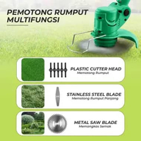 DEXCOM Mesin Pemotong Rumput Grass Cutter - Efisiensi Tanpa Batas, Hemat Waktu IH Hijau