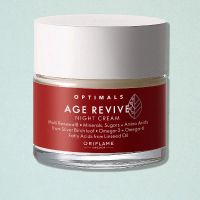 OPTIMALS Age Revive Night Cream Krim malam Oriflame Mencerahkan Wajah