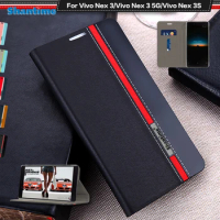 Luxury PU Leather Case For Vivo Nex 3 Flip Case For Vivo Nex 3 5G Vivo Nex 3S Phone Case Soft TPU Silicone Back Cover