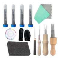 128 PCS Needle Felting Kit 4 Sizes Felting Needles, Needle Felting Tools Wool Felting Supplies Set For DIY Crafts