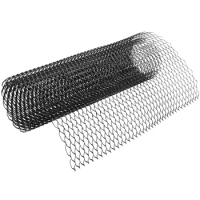 Aluminum Alloy Car Front Bumper Mesh Grill Grille Cover Universal Aluminum Mesh Grill Section Car Vehicle Black Body Grille Net