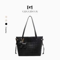 GUGGIDOM - London Berry By HUER Embossed Tote Bag Tas Wanita Shoulder Bag Tas Tangan Tas Bekerja Can