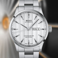 MIDO美度 Multifort 先鋒天文台矽游絲系列 精鋼銀面42㎜ M6(M0384311103100)