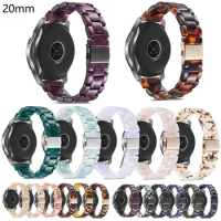 20mm Watch Strap For Samsung Galaxy Watch 42mm Active 2 Resin Band For Gear S2 Classic Sport Huami Amazfit Wristband Watchband