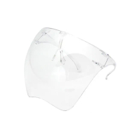 【五入組】面罩頭戴式 防霧防護面罩 透明防護面罩 防飛沫 防疫面罩(可戴眼鏡)