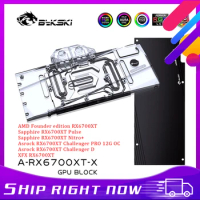 Bykski RX 6700 GPU Water Block for AMD RX 6700XT Sapphire XFX ASRock A-RX6700XT-X , Full Cover Graphic Card Water Cooler