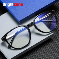 Brightzone Blue Light Blocking Glasses Anti-fatigue Lightweight Eyeglasses Frame Filter Blue Ray Computer Game Digital Glasses