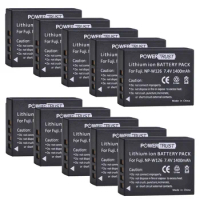 10Pcs NP-W126 NP-W126S Battery for Fuji Fujifilm X-T3 X-T2 X-T1 X-S10 X-T30 X-T20 X-T10 X-T200 X-T100 X100V X100F X-H1 X-PRO3