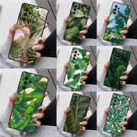 Tropical Palm Tree Banana Leaf Phone Cases Funda For Samsung Galaxy A13 A53 A73 A12 A22 A32 A52 A51 A71 A80 A91 Coque