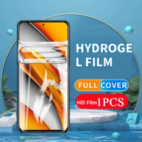 Hydrogel Film For Poco X3 Pro X3 NFC C50 C55 Screen Protector for Xiaomi Poco F3 F4 GT F2 Pro M3 M4 M5 M5S X4 X5 Pro 5G Film
