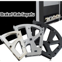 2Buah Shoes Drawer Cabinet Hinges Frame/Braket Rak Sepatu 1/2/3 Susun Engsel Rak Sepatu Alat Membuat