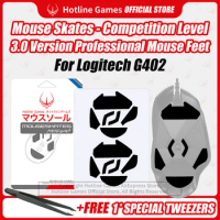 2 Sets Hotline Games 3.0 Mouse Skates Mouse Feet Replacement for Logitech G402 Gaming Mouse,Smooth, Durable,Glide Feet Pads