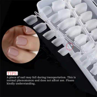 Bag Soft Gel Tips Artificial False Nails Full Cover Almond Press On Nail Matte Coffin Gel X Pose Americaine Nail Tips