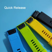 For Garmin Fenix 5x Plus 26mm Easyfit Watchband Quick Release Silicone Wrist Strap Band for Garmin Fenix5x 3 3HR Watch
