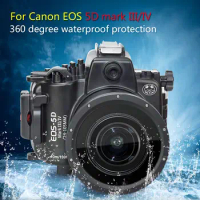 Seafrog Underwater Waterproof Housing Diving Camera Case Bag for Canon 5D Mark III IV 24-105mm Lens Or 24-70mm 5D3 5D4