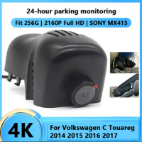 Dash Cam Front and Rear 4k 2160P Car DVR Wifi Dashcam Video Recorder 24H Parking Monitor For Volkswagen Touareg 2014~2016 2017