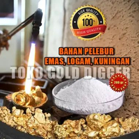 Serbuk pelebur emas gram Bubuk Pelebur Emas Serbuk bahan Pelebur Emas Kuningan Logam