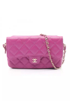 Chanel Pre-Loved Chanel matelasse chain phone case wallet chain shoulder bag shoulder wallet Caviar 