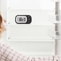 Refrigerator Temperature Gauge Lcd Display Digital Refrigerator Thermometer Magnetic Hanging Waterproof Fridge Freezer